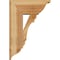 Ekena Millwork Olympic Traditional Rough Sawn Bracket w/ Offset Brace, Western Red Cedar, 8"W x 18"D x 26"H BKT0806X18X26OLY01RWR - alternate 4